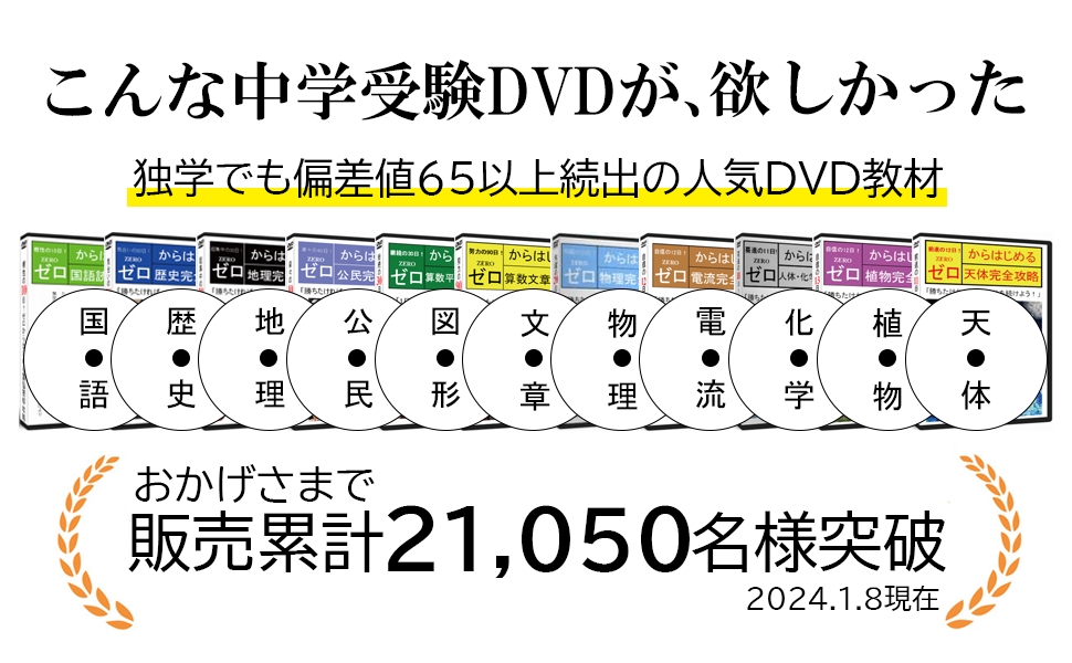 5枚DVDセット！わかるよ! 小学生の理科 DVDシリーズ Nikk 中学受験
