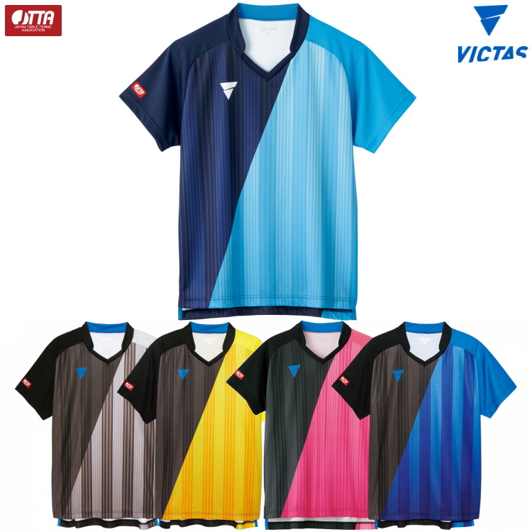 卓球ユニフォーム VICTAS ヴィクタス V-GS053 ゲームシャツ メンズ レディース 031466