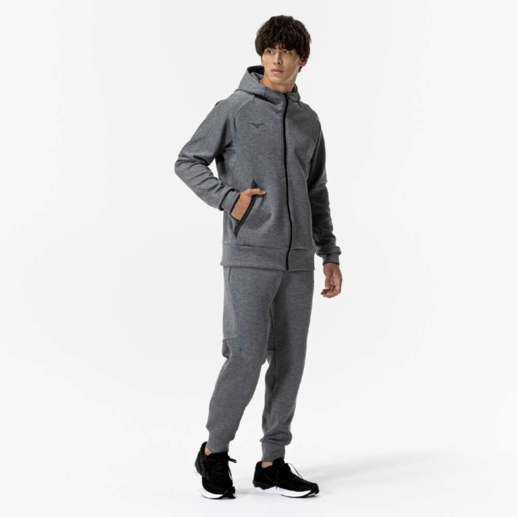 MIZUNO（ミズノ） ストレッチスウェットフーディジャケット メンズ