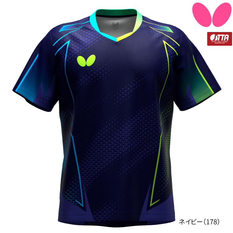 卓球ユニフォーム バタフライ BUTTERFLY ネイサス・シャツ メンズ レディース 47180 | バタフライ | 04