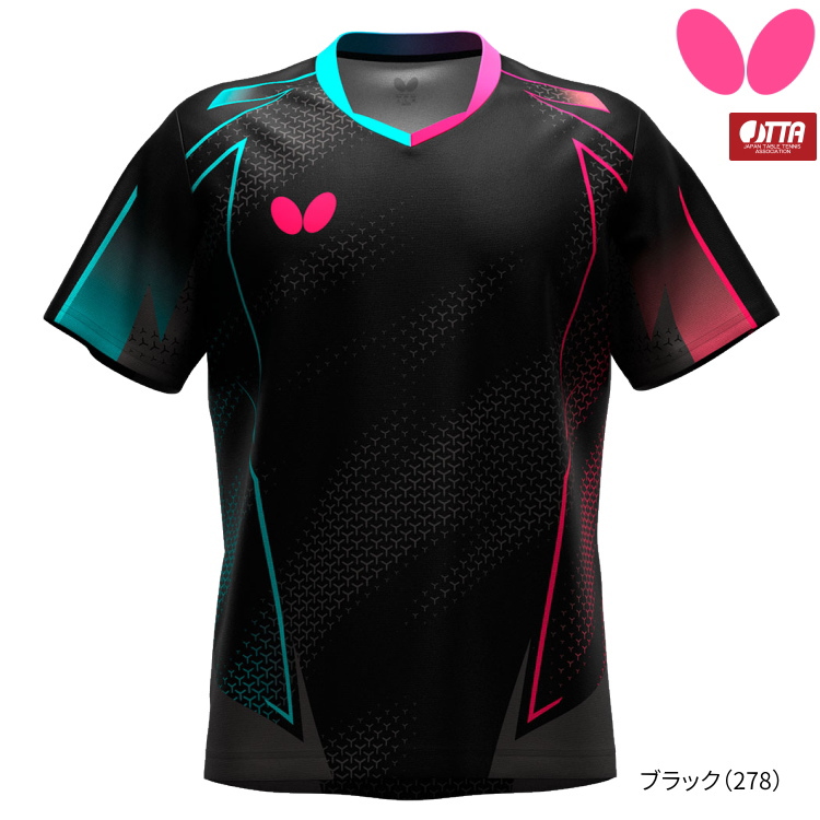 卓球ユニフォーム バタフライ BUTTERFLY ネイサス・シャツ メンズ レディース 47180 | バタフライ | 06