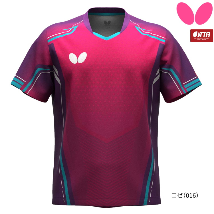 卓球ウェアー butterfly 公式ユニフォーム バタフライ（Butterfly） 新商品 卓球 ウェア ユーフィニア・シャツ