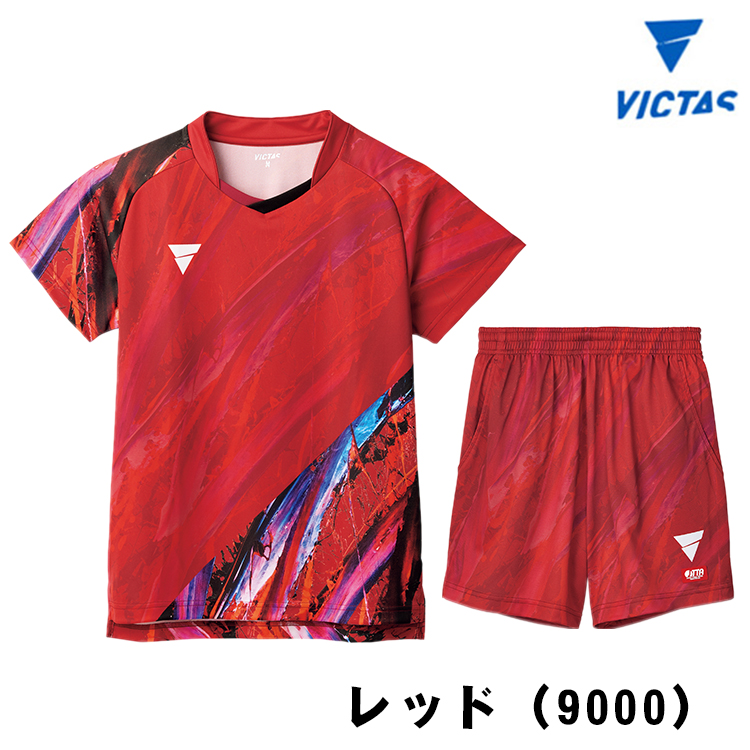 卓球ユニフォーム VICTAS V-NGS407 V-NGP410 上下セット ゲームシャツ パンツ...