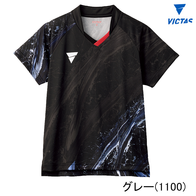 卓球ユニフォーム VICTAS ヴィクタス V-NLGS408 ゲームシャツ レディース 512404｜sunward