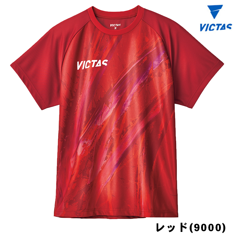 卓球Tシャツ VICTAS ヴィクタス V-NTS413 男子 2024 日本代表モデル メンズ レ...