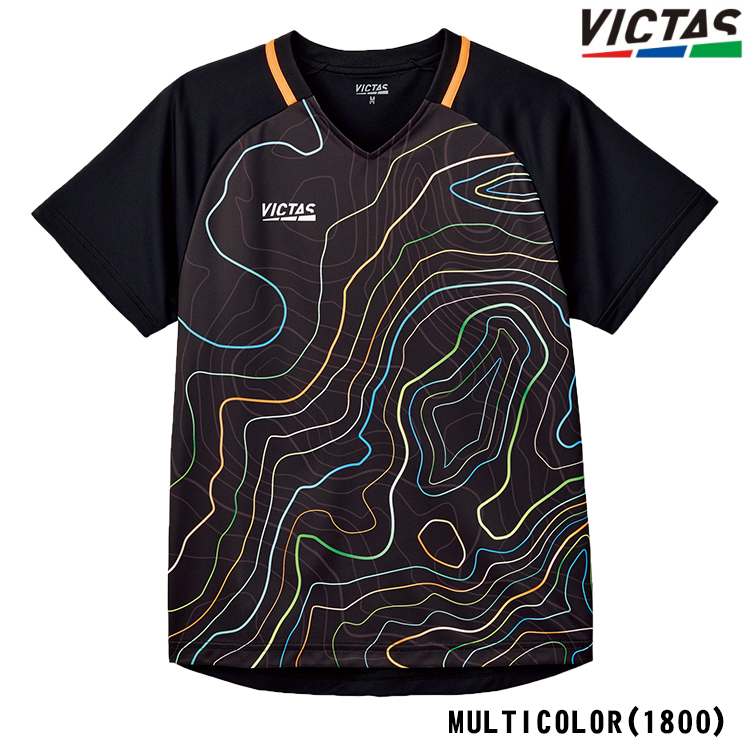 卓球ユニフォーム VICTAS PLAY ヴィクタス トポグラフィーゲームシャツ メンズ レディース...