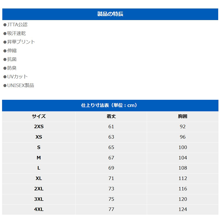 サイズ表