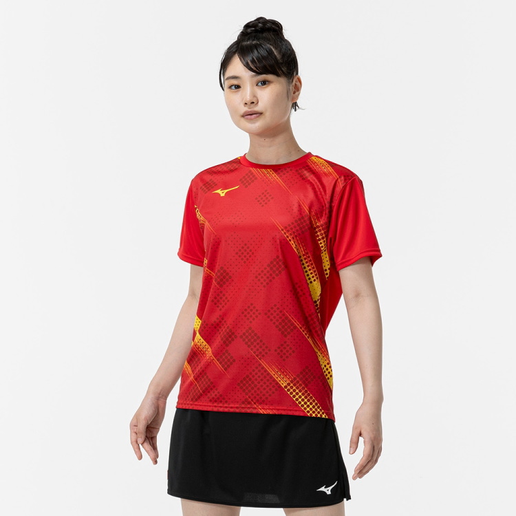 【美品】YONEX MIZUNOゲームシャツTシャツ・スコート レディースセット レディース ゲームシャツ ミズノ バドミントンウェア」の人気