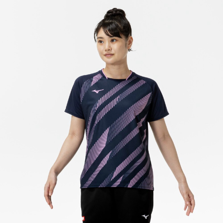 MIZUNO 卓球ウェア シャツ（色：ピンク系）｜ウエア｜卓球｜スポーツ
