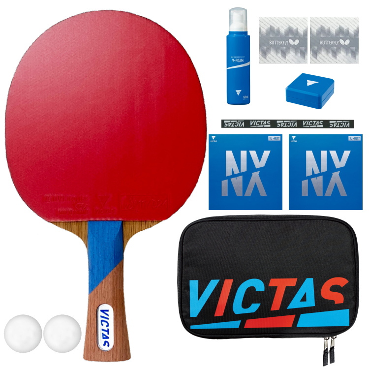 ヤマト卓球 VICTAS ヴィクタス 卓球ラケットセット 初心者〜中級者向け