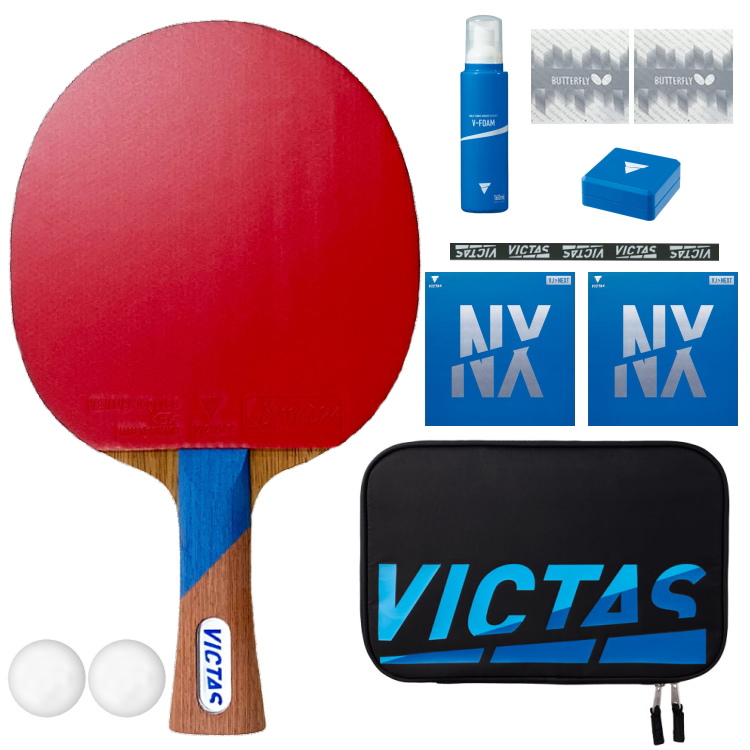 ヤマト卓球 VICTAS ヴィクタス 卓球ラケットセット 初心者〜中級者向け