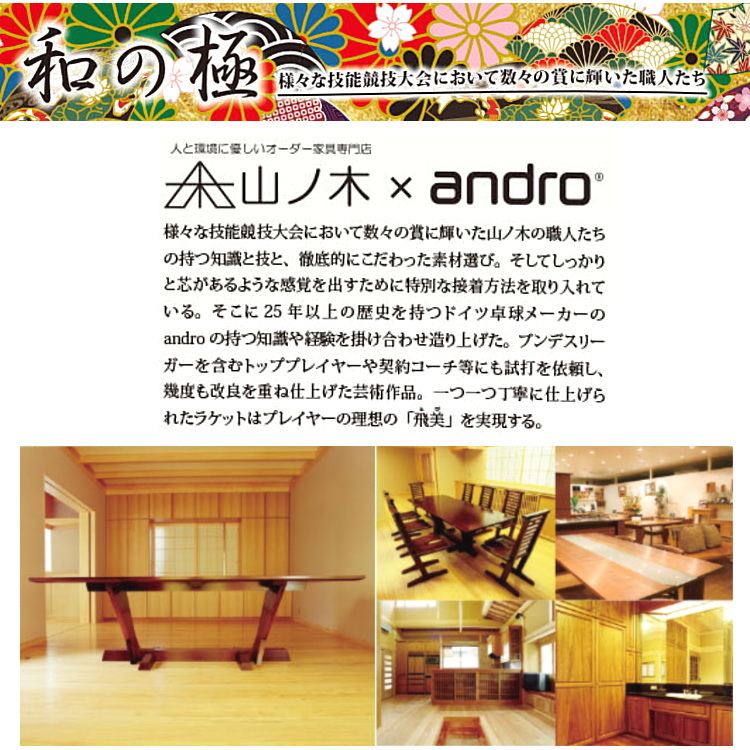 卓球ラケット andro アンドロ 和の極-煉- 中国式ペン 10229304 : andro-10229304 : サンワード - 通販 -  Yahoo!ショッピング