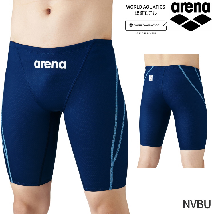 アリーナ（arena） 水着 メンズ 競泳水着 WA承認 ハーフスパッツ AQUA