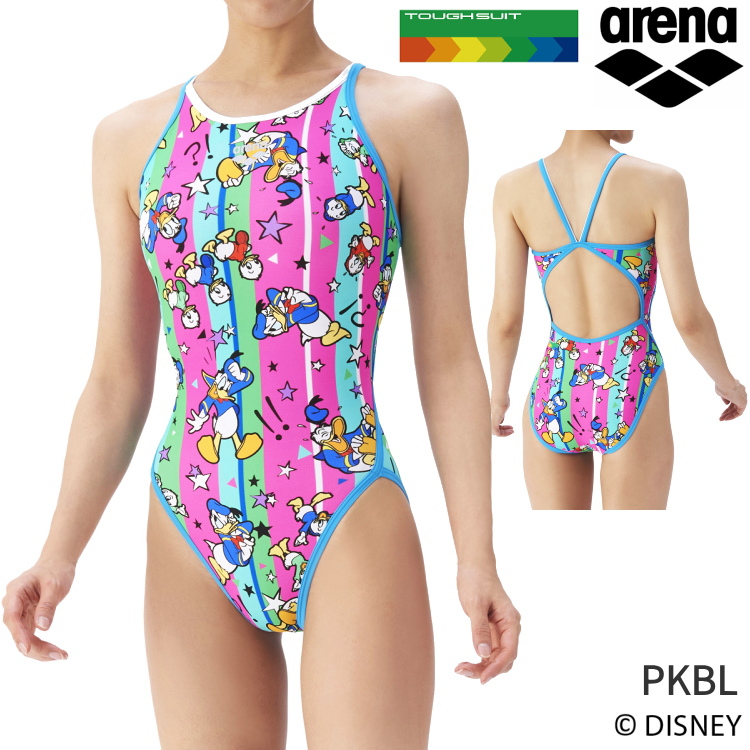 arena アリーナ 競泳水着 タフスーツ ディズニー ドナルド M  練習水着 アリーナ アリーナ(ARENA) 女性用 練習用水着 ディズニー