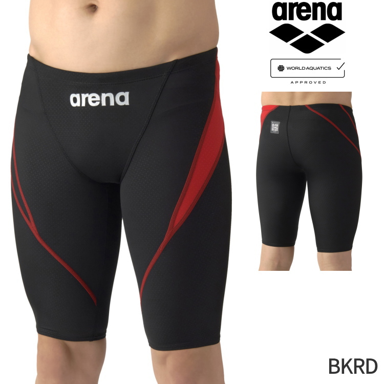 アリーナ arena 水着 メンズ 競泳水着 WA承認 レーシングハーフスパッツ AQUA ADVANCED AS6SRC27M | アリーナ | 01