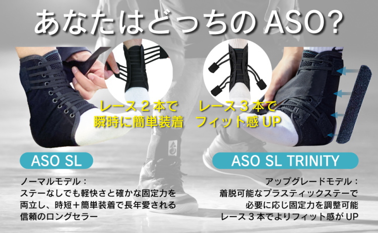 ASO エーエスオー 足首サポーター ASO-SL TRINITY トリニティ