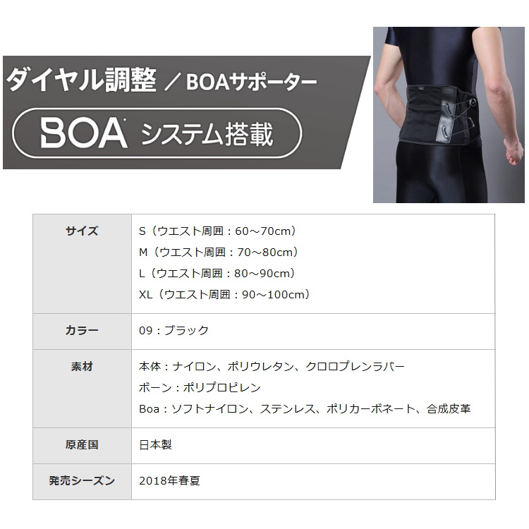 BIO GEAR ミズノ MIZUNO 腰サポーター ダイヤル調整腰サポーター BOA