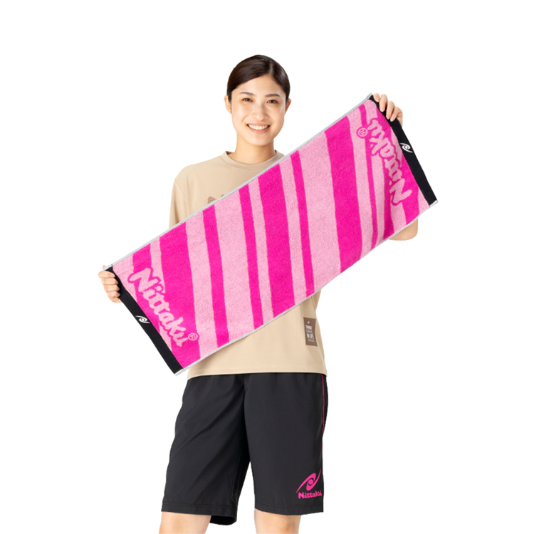 ニルアド　タオル Nittaku（ニッタク） 卓球タオル ツートンミッドタオル NL-9276 : サン