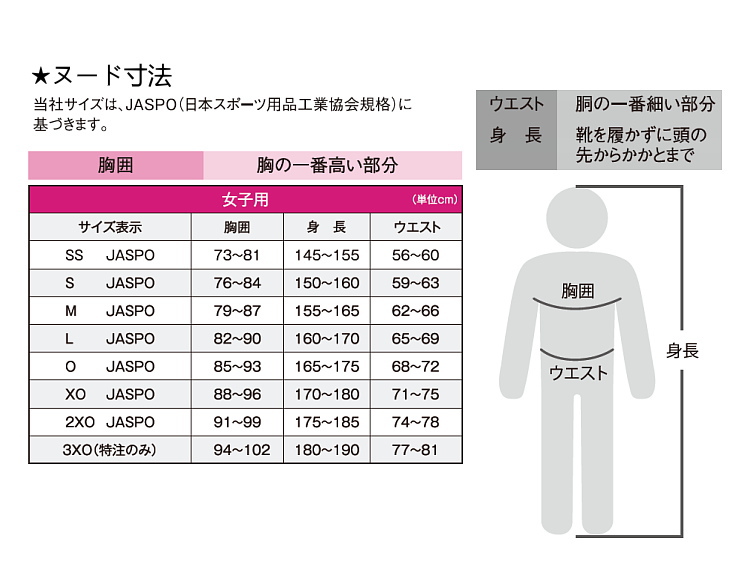 サイズ表