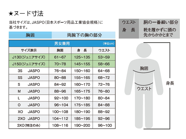 サイズ表