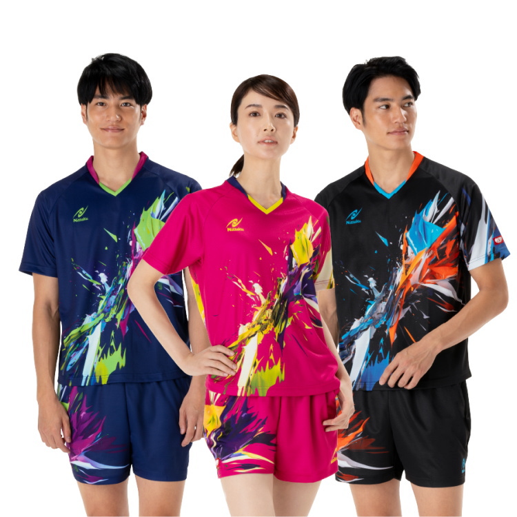 Nittaku - 卓球　Nittakuユニホーム　非売品 Nittaku 卓球ユニフォーム ニッタク ブライトネオンシャツ