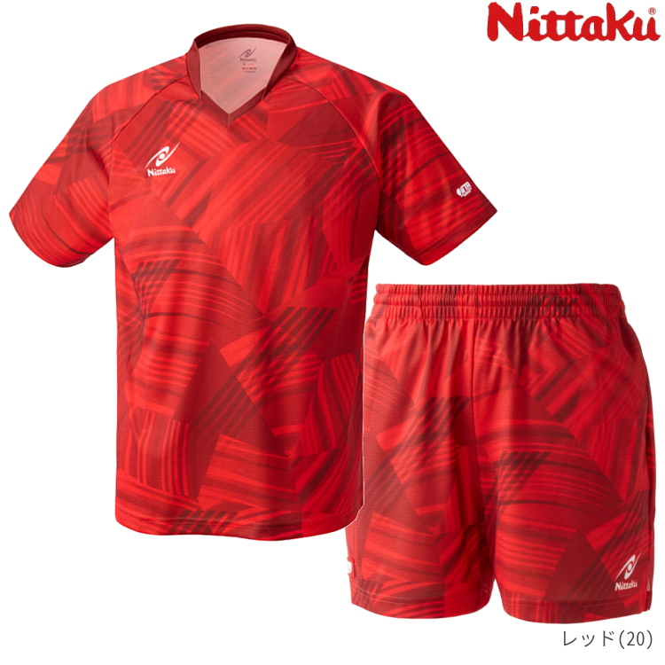 Nittaku（ニッタク） 卓球ユニフォーム ブライトバモスシャツ パンツ