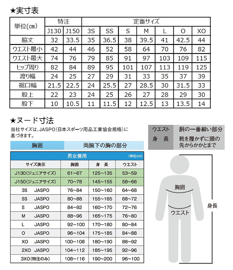 サイズ表