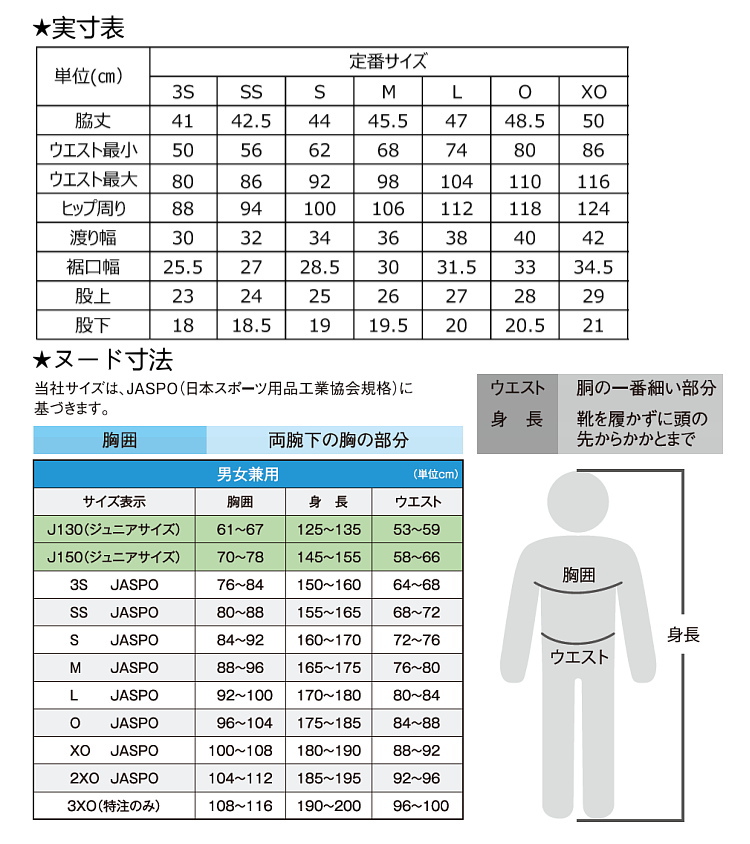 サイズ表