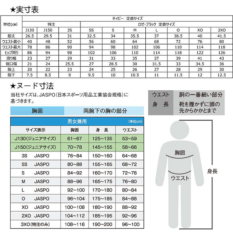 サイズ表