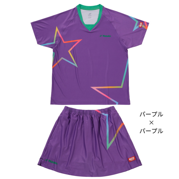 【訳あり品】 6月下旬発売予約 卓球ユニフォーム 早田ひな選手デザインモデル ニッタク Nittaku 限定シャツ×スコート 上下セットNX-2329 NX-2415 【Z1834459008】 (12012円)