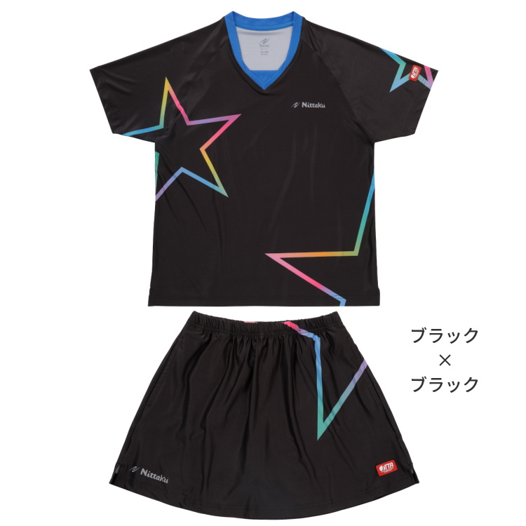 【訳あり品】 6月下旬発売予約 卓球ユニフォーム 早田ひな選手デザインモデル ニッタク Nittaku 限定シャツ×スコート 上下セットNX-2329 NX-2415 【Z1834459008】(12012円)