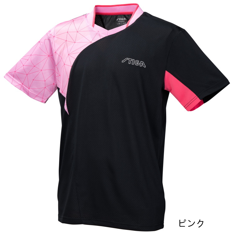 卓球ユニフォーム スティガ STIGA シャツ CN-2 ゲームシャツ メンズ レディース｜sunward｜04