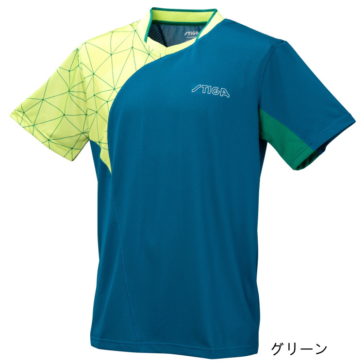 卓球ユニフォーム スティガ STIGA シャツ CN-2 ゲームシャツ メンズ レディース｜sunward｜03