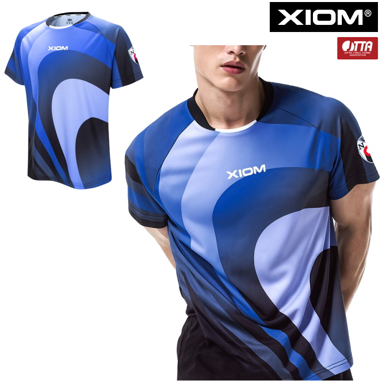 XIOM（エクシオン） 卓球ユニフォーム ウェイブ ゲームシャツ メンズ