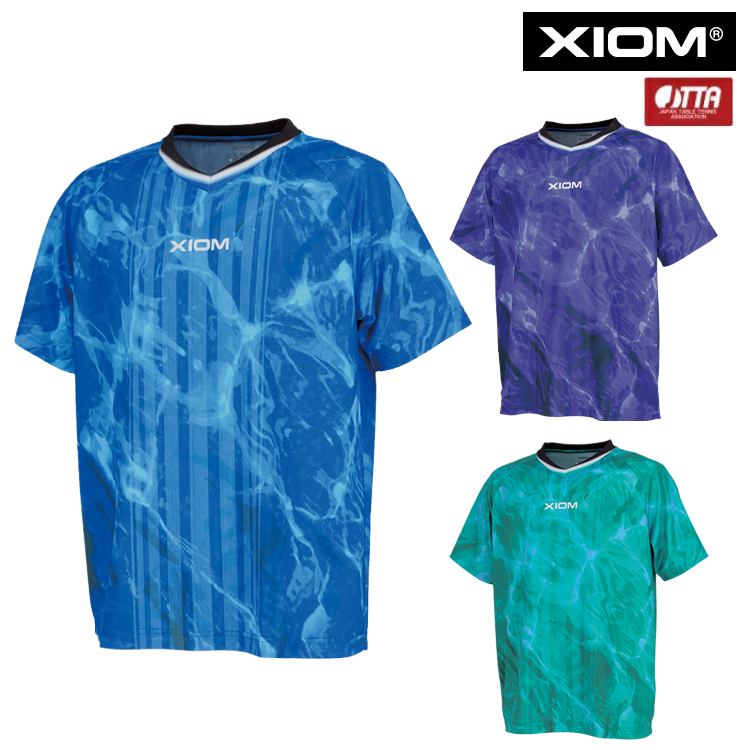卓球ユニフォーム XIOM エクシオン マレナシャツ ゲームシャツ メンズ レディース GAS00002