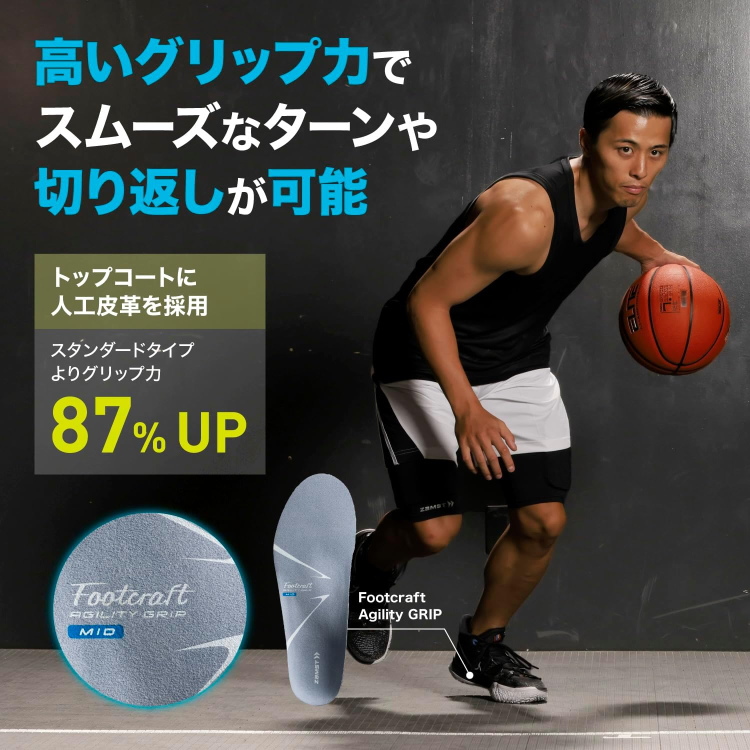 ZAMST ザムスト インソール Footcraft AGILITY GRIP フットクラフト