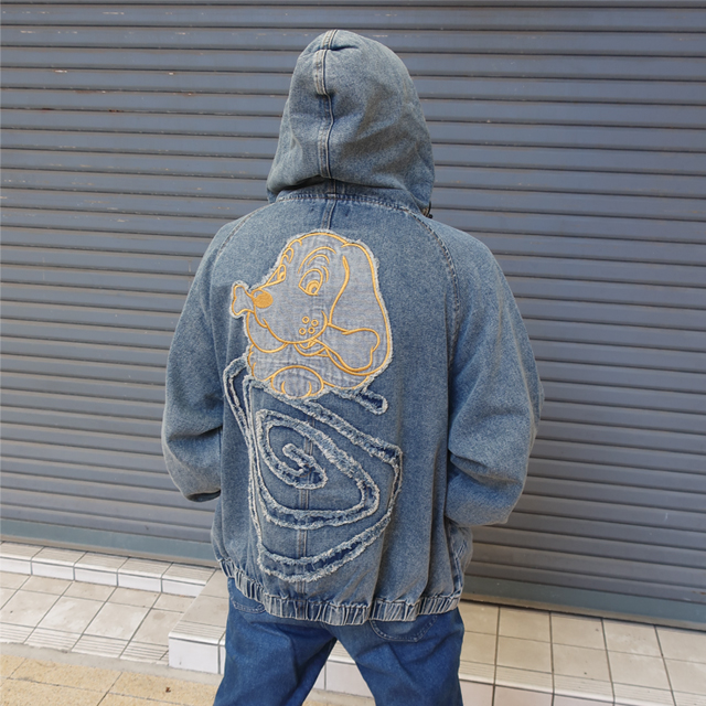 ガルフィー デニム パーカー メンズ ジャケット ぐるグニャデニム