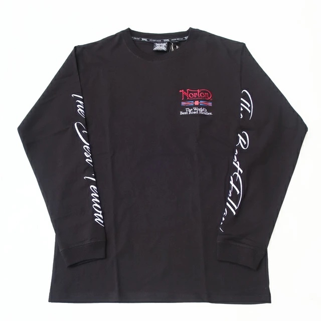 ノートン（NORTON） 長袖 tシャツ メンズ ロンt 白 黒 ホワイト