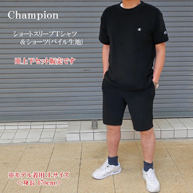 Champion ポロシャツとショートパンツセットアップ Champion Tシャツ＆ショートパンツセットアップ キッズ