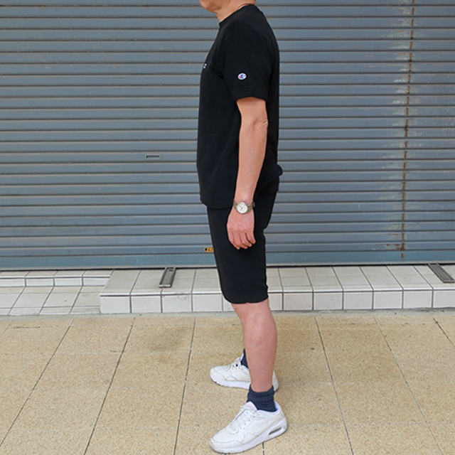 Champion ポロシャツとショートパンツセットアップ Champion パジャマ ルームウェア Champion/チャンピオン 半袖