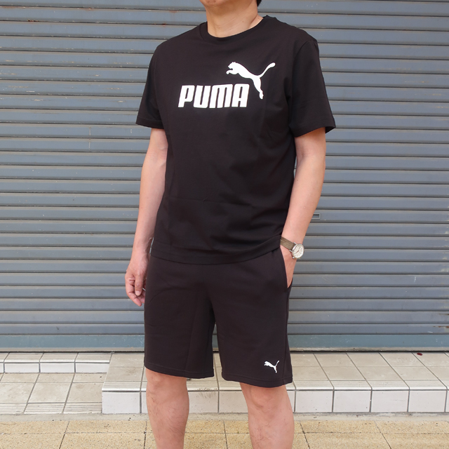 PUMA（プーマ） 上下 セットアップ 半袖 tシャツ ショーツ ブラック