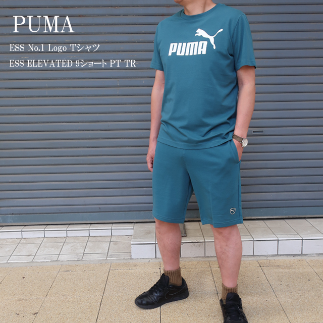 PUMA（プーマ） 上下 セットアップ メンズ 半袖 tシャツ ショーツ