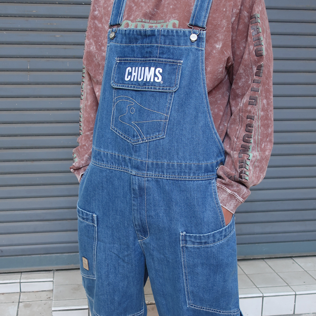【美品】CHUMS ヒッコリーストライプ カバーオール Sサイズ チャムス CHUMSの新ラインから春夏にぴったりのカバーオール発売
