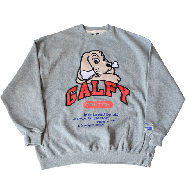 SALE！GALFY♪(XL)123003ガルフィー刺繍総柄トレーナー上下