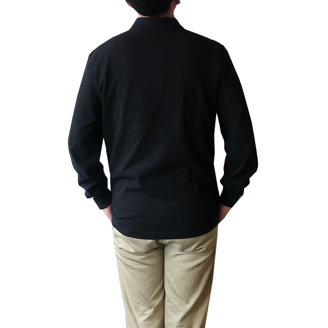 【セール中】FRED PERRY 黒 長袖ポロシャツ S FRED PERRY セール フレッドペリー ポロシャツ 長袖 メンズ
