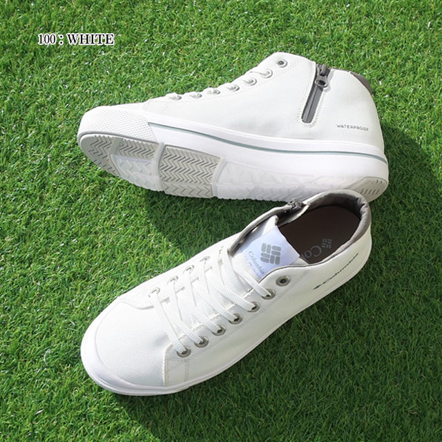 Columbia 白シューズ Columbia（コロンビア） 靴 防水 スニーカー メンズ ホーソンレイン