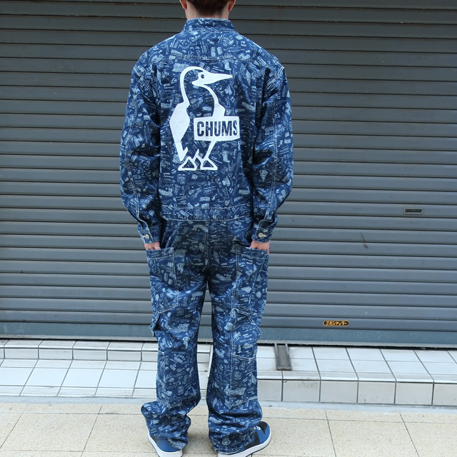 【良品】CHUMS チャムス キャンパースーツ つなぎ XS オーバーオール 良品】CHUMS チャムス キャンパースーツ つなぎ XS オーバーオール