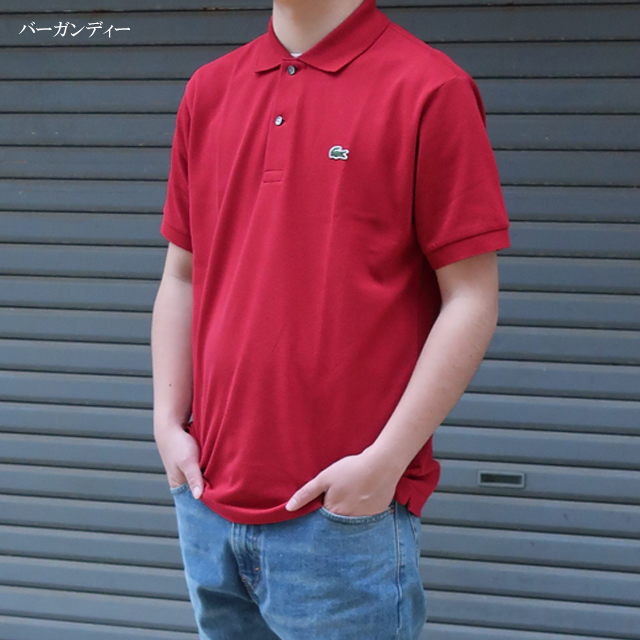 LACOSTE ポロシャツ ポロ オーガニックコットン コンパクト