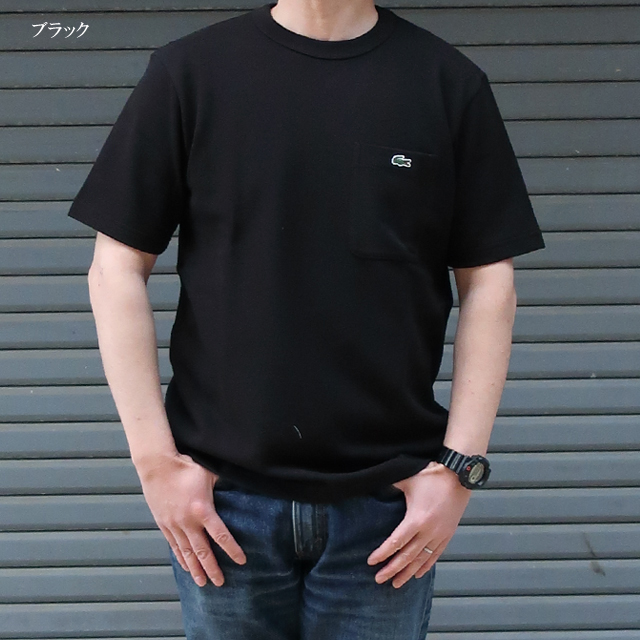 ラコステ tシャツ メンズ 鹿の子 ポケット 半袖 Tシャツ th4921-99 