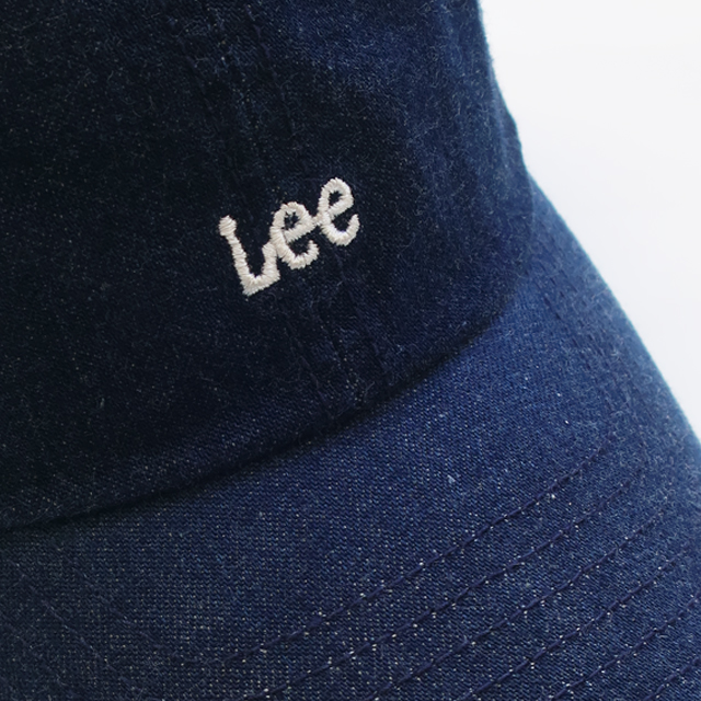 Lee（リー） ユーズドデニム ロゴキャップ ローキャップ 帽子 cap ロゴ